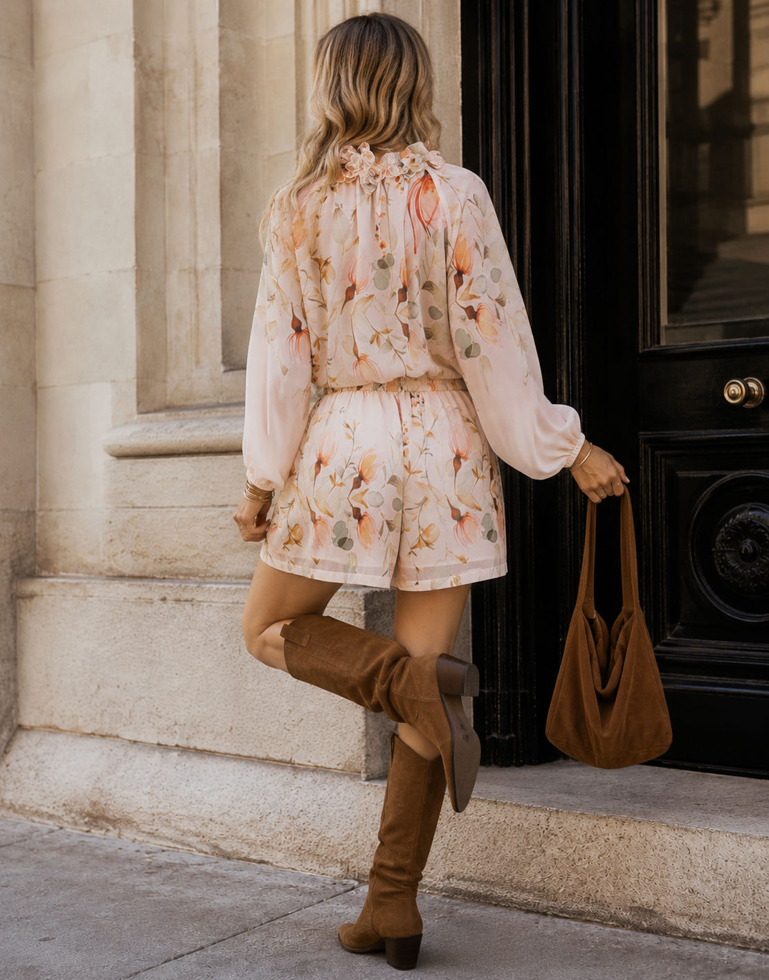 Floral Pleated Shorts - Multi